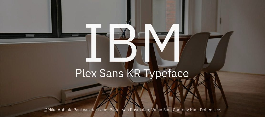 IBM Plex Sans KR Font Family