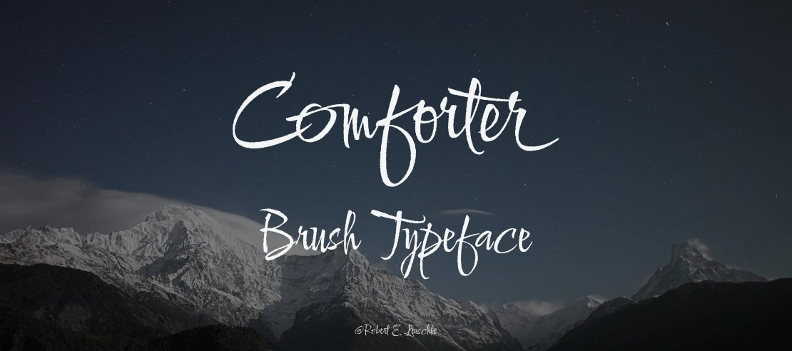 Comforter Brush Font