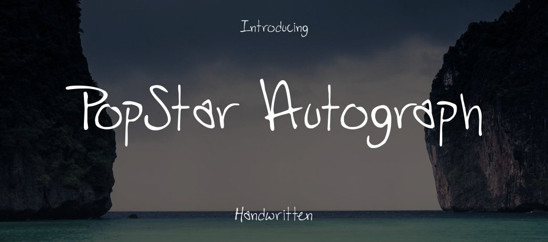 PopStar Autograph Font Family