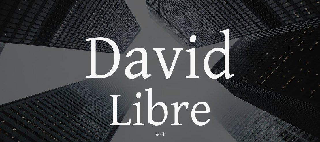 David Libre Font Family