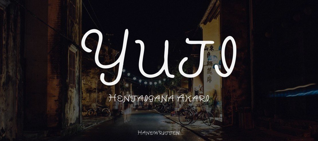 Yuji Hentaigana Akari Font