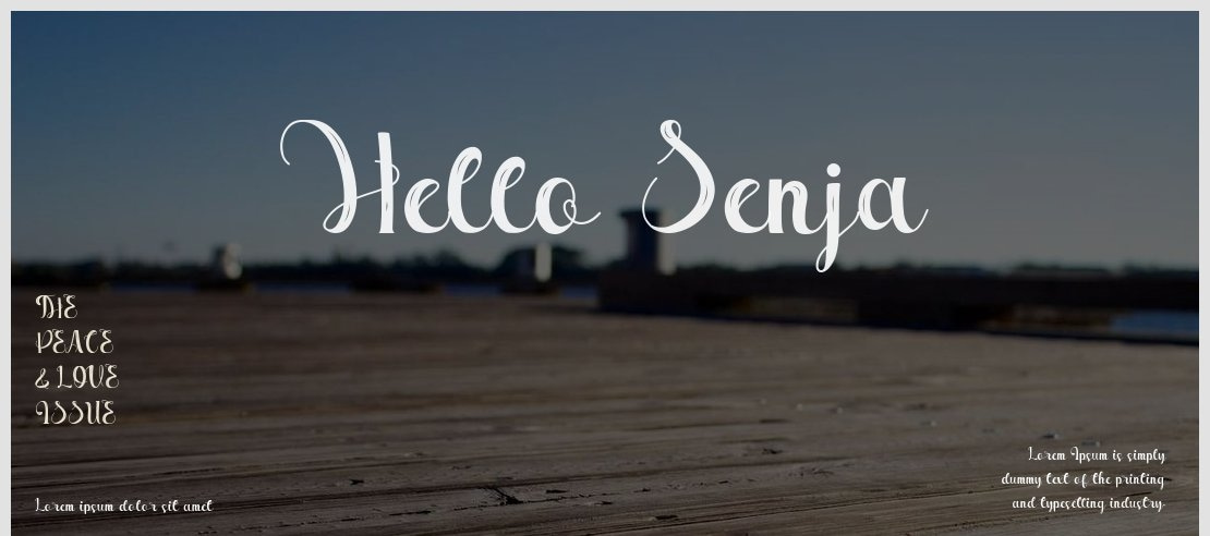 Hello Senja Font