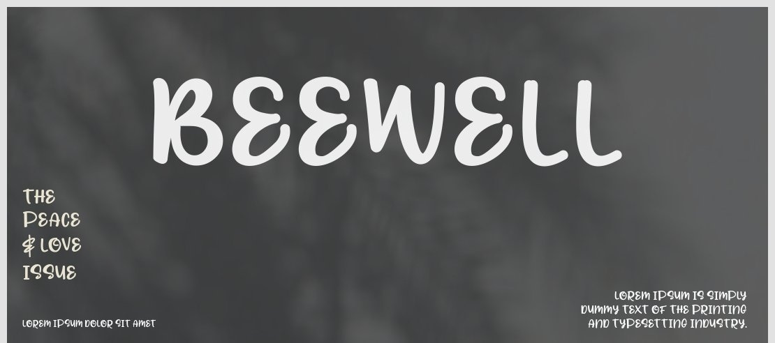 BEEWELL Font