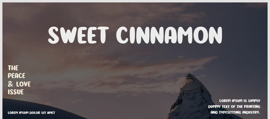 Sweet Cinnamon Font