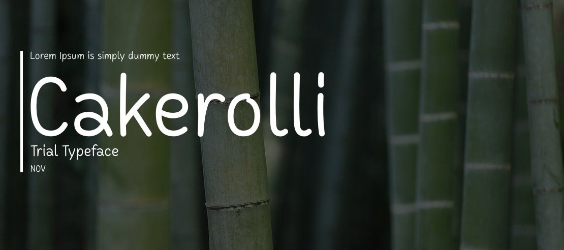 Cakerolli Trial Font