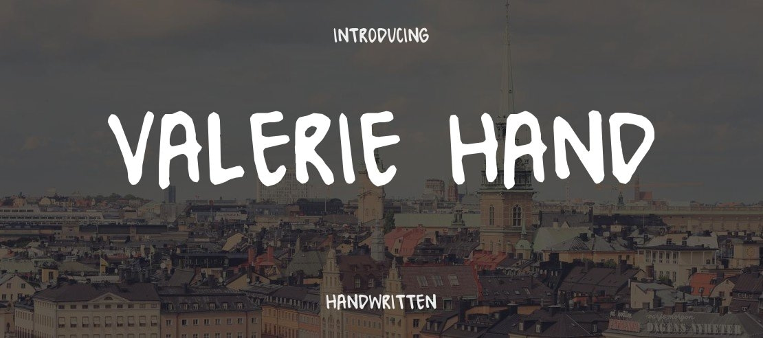 Valerie Hand Font