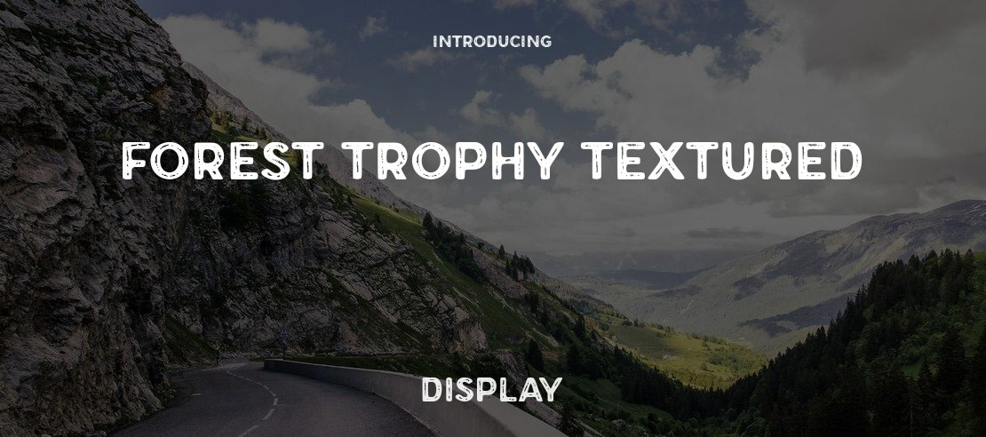 Forest Trophy Textured Font