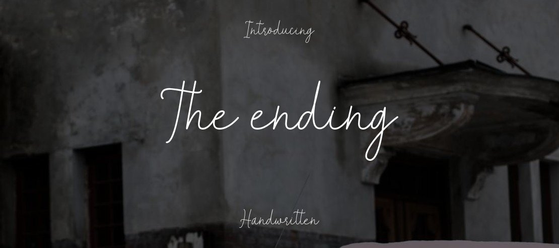 The ending Font