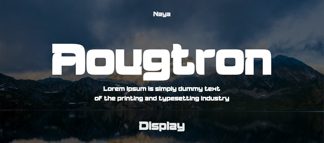 Aougtron Font Family