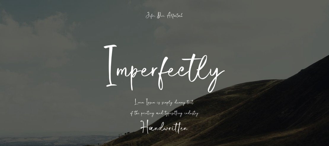 Imperfectly Font