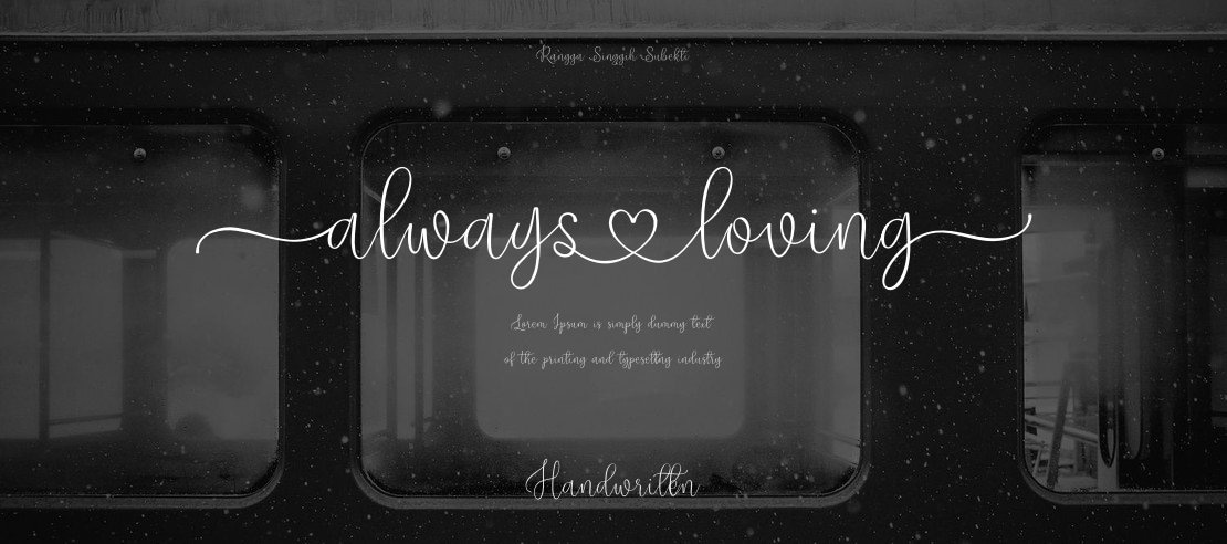 Alwaysloving Font