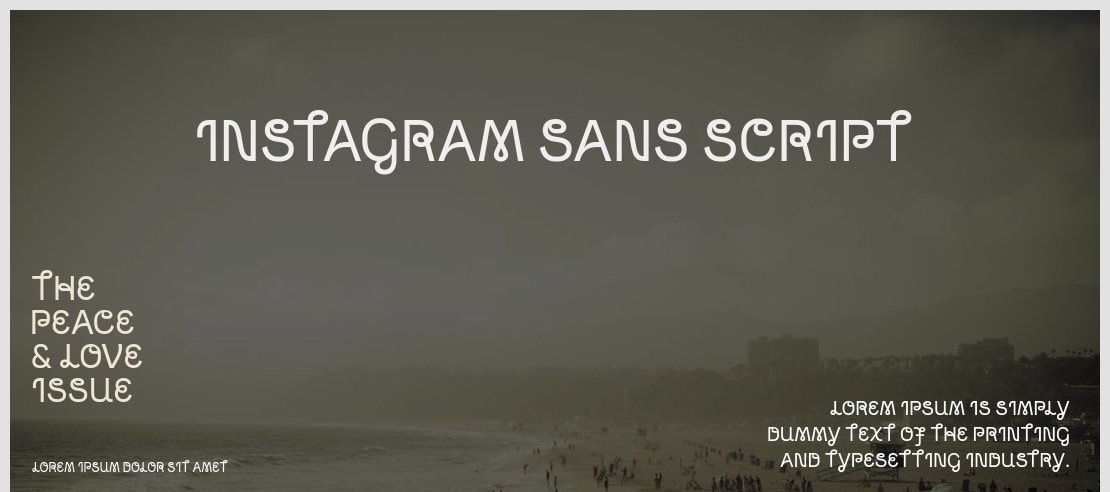 Instagram Sans Script Font Family