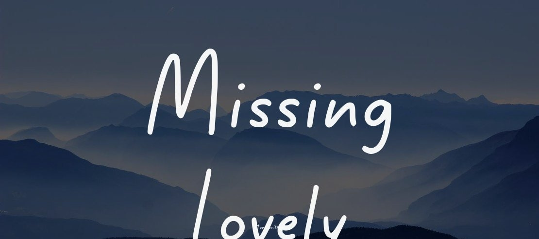 Missing Lovely Font