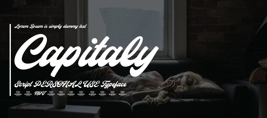 Capitaly Script PERSONAL USE Font