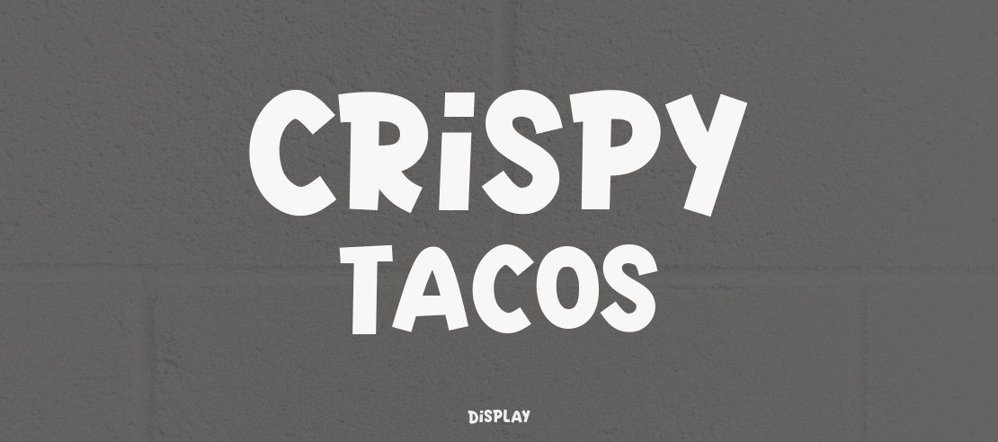 Crispy Tacos Font