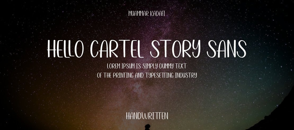 Hello Cartel Story Sans Font Family