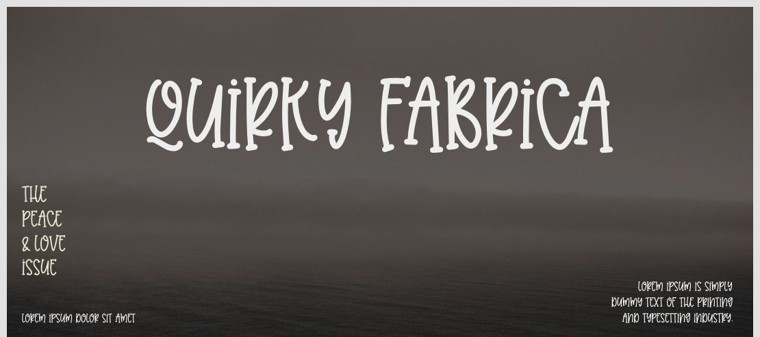 Quirky Fabrica Font