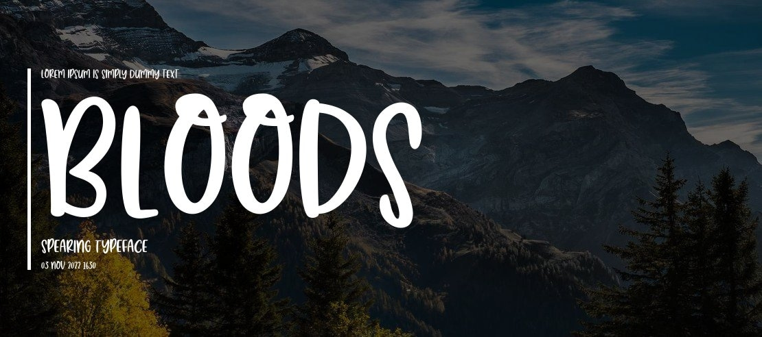 Bloods Spearing Font