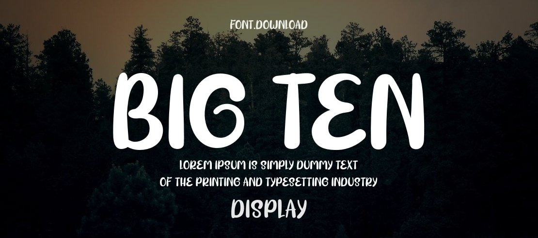 Big Ten Font