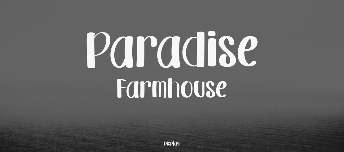 Paradise Farmhouse Font