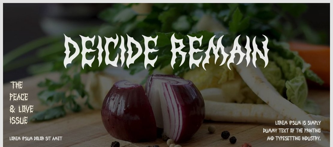 Deicide Remain Font