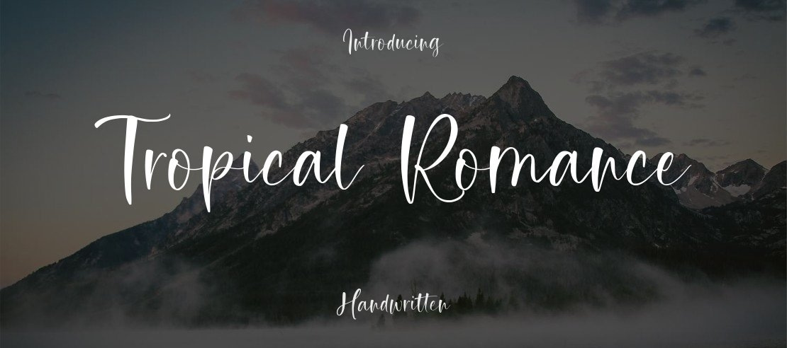 Tropical Romance Font