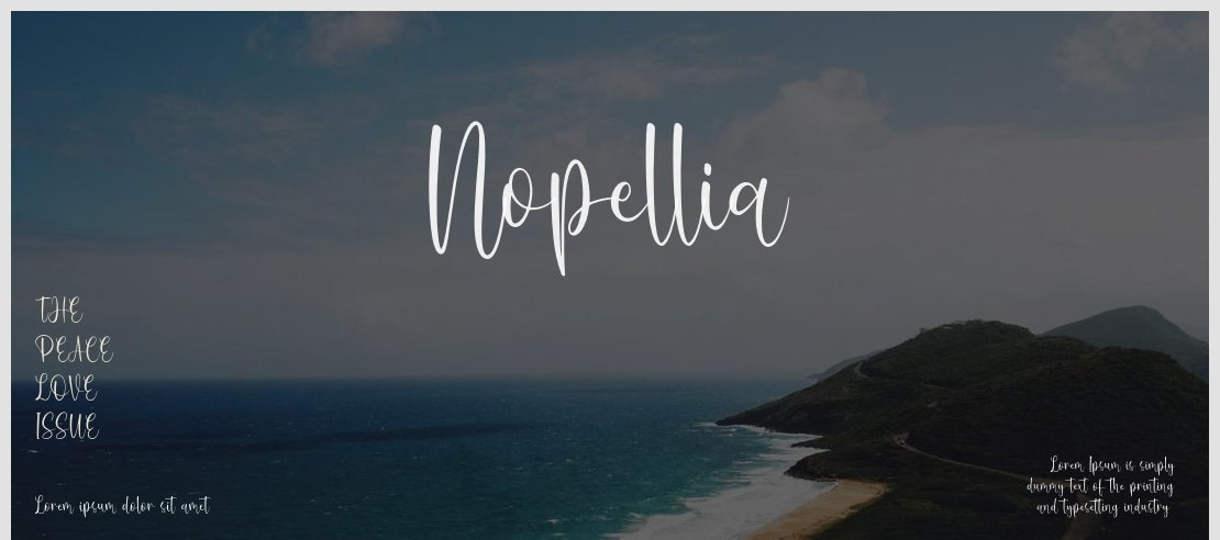 Nopellia Font