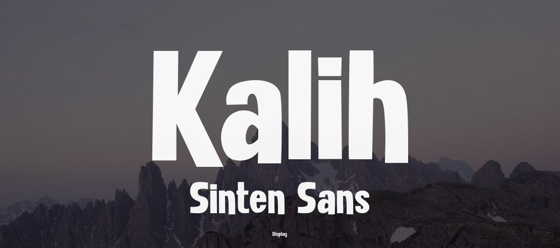 Kalih Sinten Sans Font Family