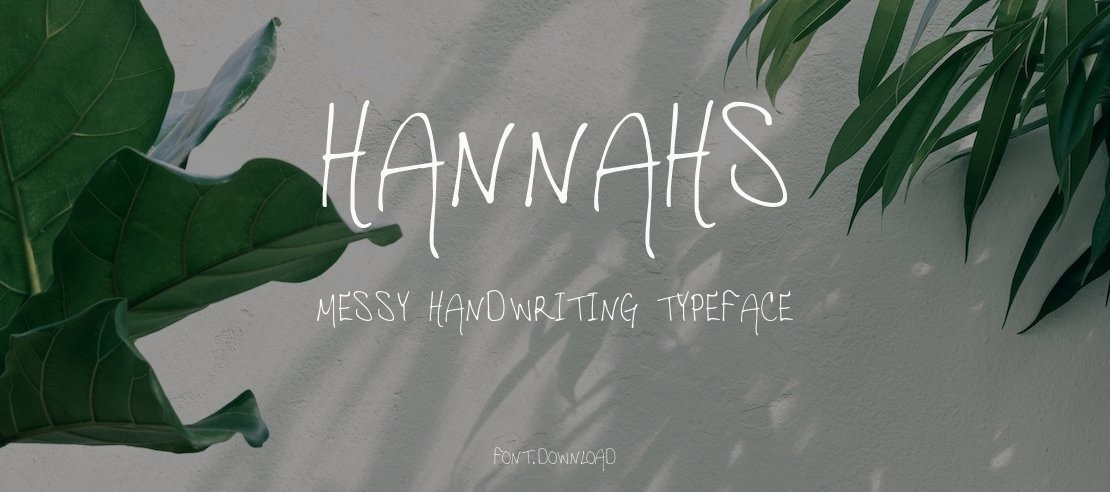 Hannahs Messy Handwriting Font