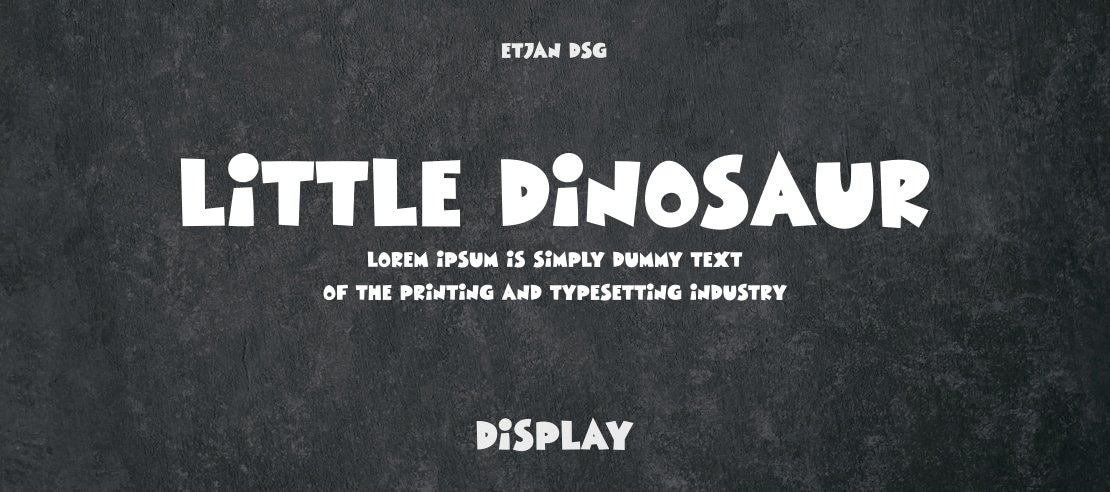 Little Dinosaur Font