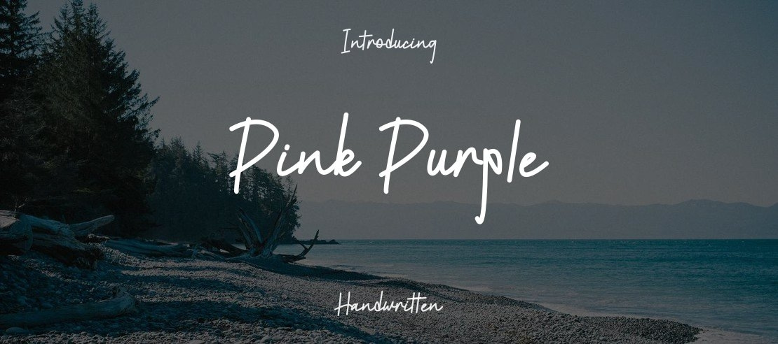 Pink Purple Font