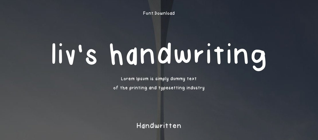 liv's handwriting Font