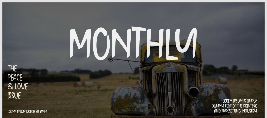 MONTHLY Font