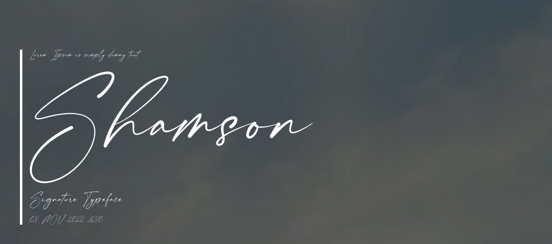 Shamson Signature Font