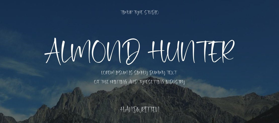 Almond Hunter Font