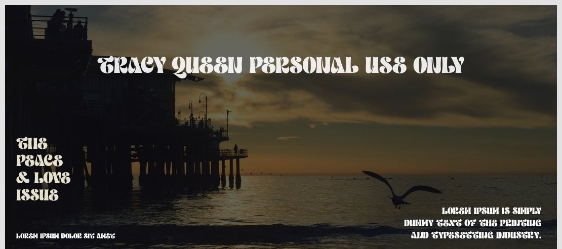 Tracy Queen PERSONAL USE ONLY Font