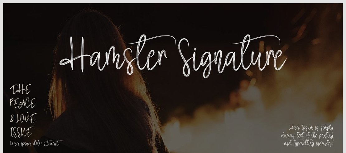 Hamster Signature Font