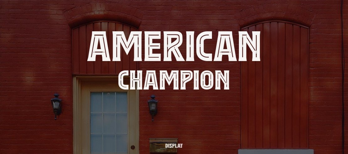 American Champion Font