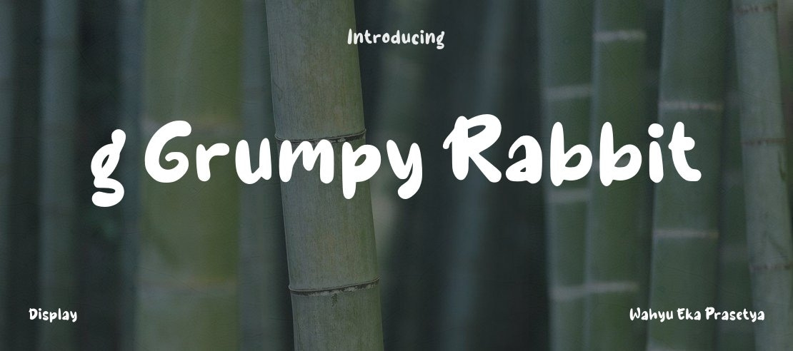 g Grumpy Rabbit Font