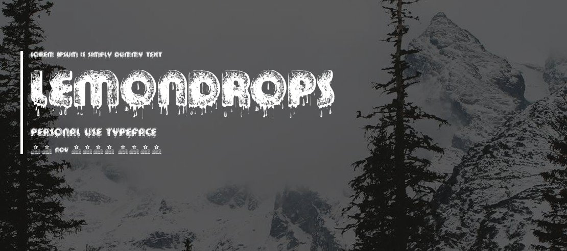 LEMONDROPS PERSONAL USE Font Family