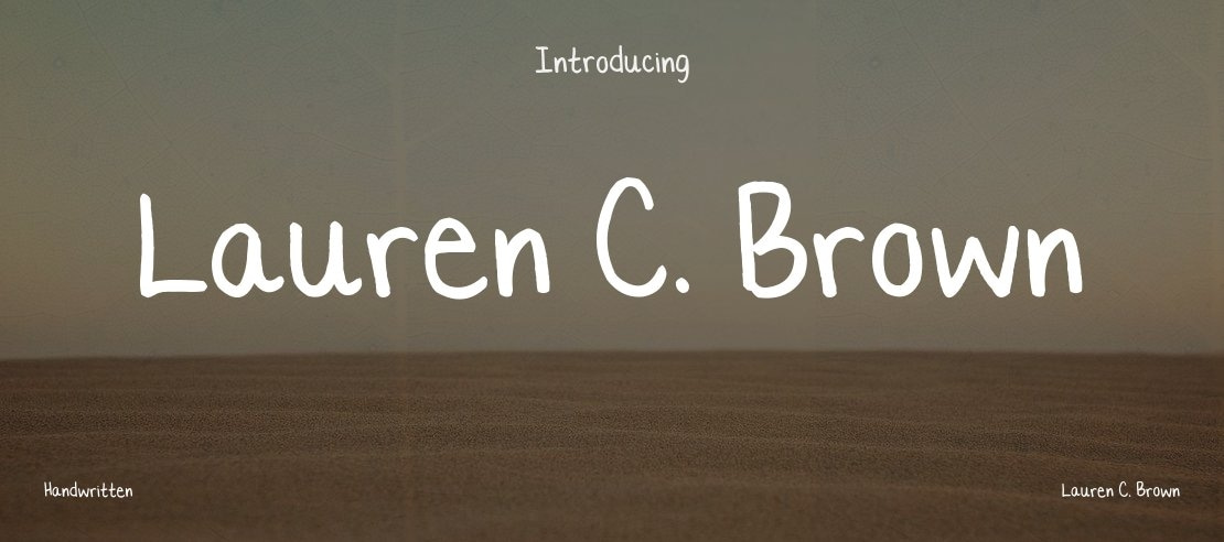 Lauren C. Brown Font