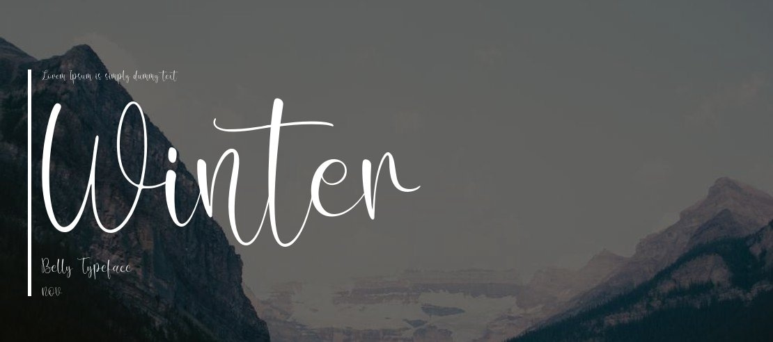 Winter Belly Font