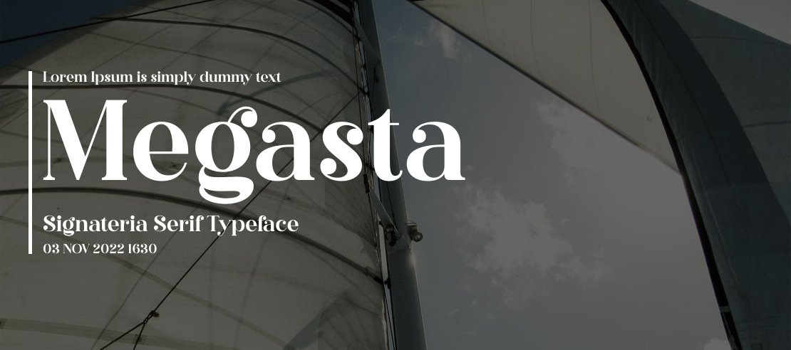 Megasta Signateria Serif Font Family