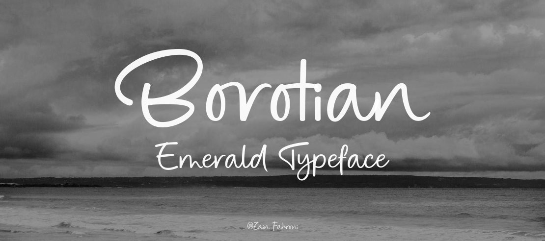 Borotian Emerald Font
