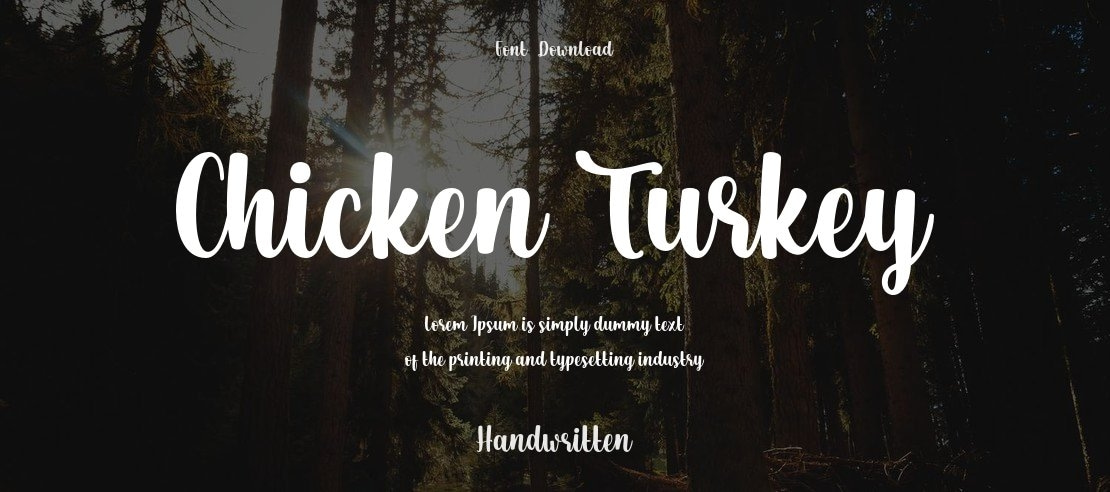 Chicken Turkey Font