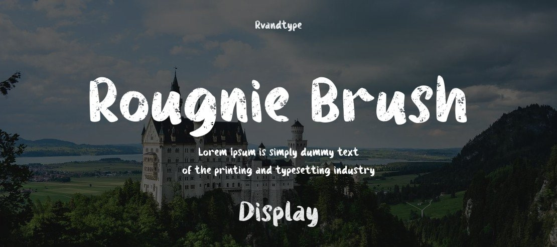 Rougnie Brush Font