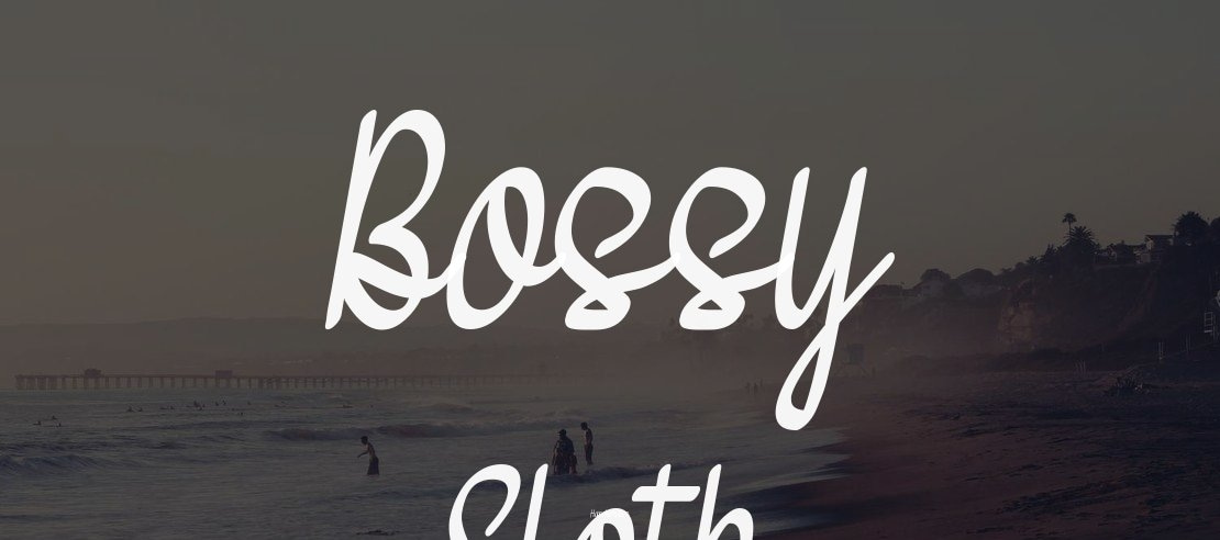 Bossy Sloth Font