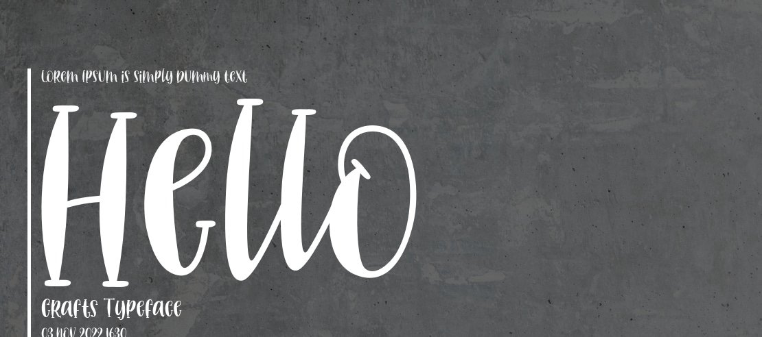 Hello Crafts Font