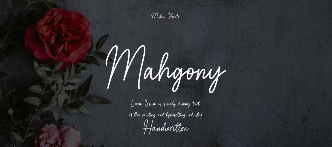 Mahgony Font