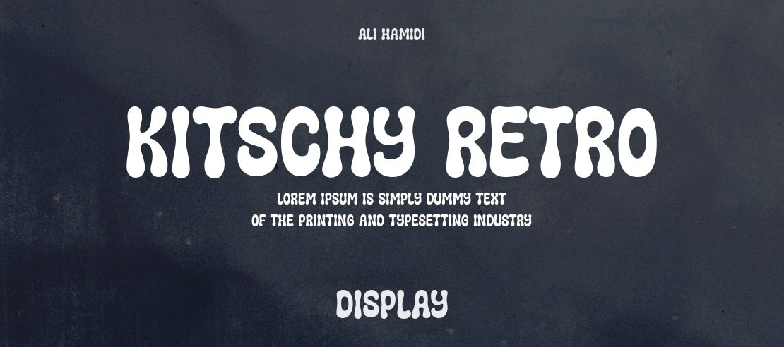 Kitschy Retro Font